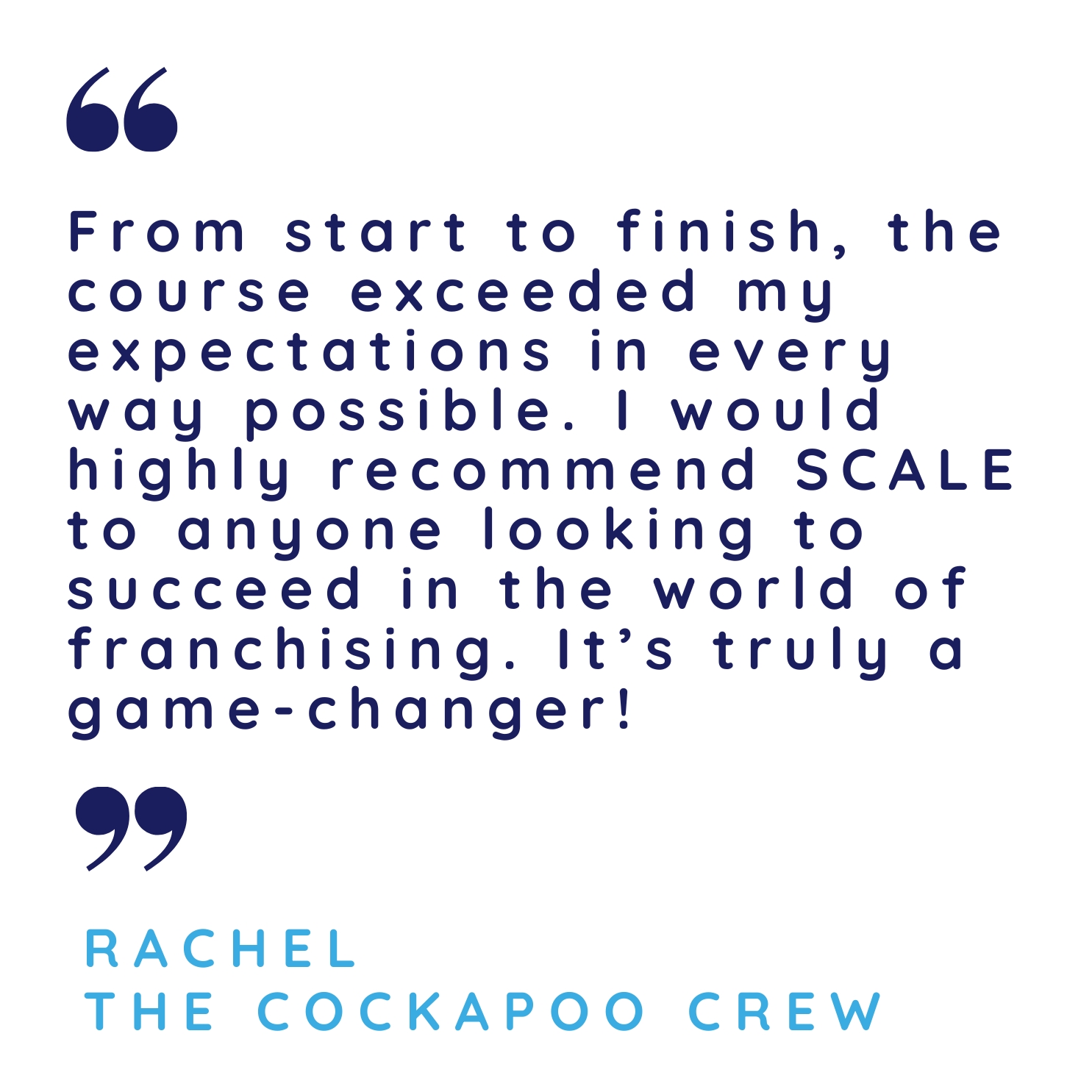 Franchise Business School Testimonial 1